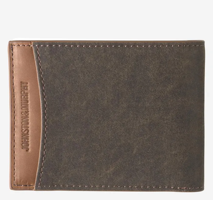 Men Rhodes Billfold Wallet Browntan Antique Cotton JohnstonandMurphy Wallets Men Rhodes Billfold Wallet Browntan Antique Cotton JohnstonandMurphy Wallets