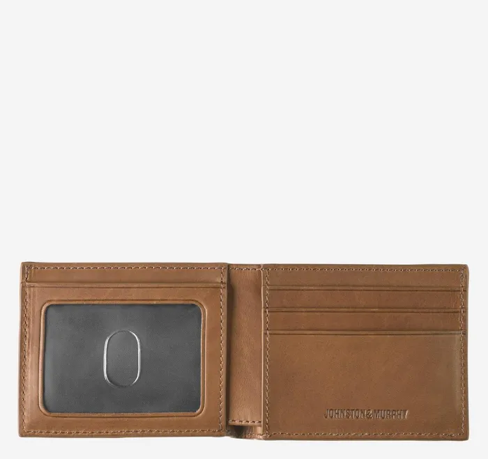 Men Rhodes Billfold Wallet Browntan Antique Cotton JohnstonandMurphy Wallets Men Rhodes Billfold Wallet Browntan Antique Cotton JohnstonandMurphy Wallets