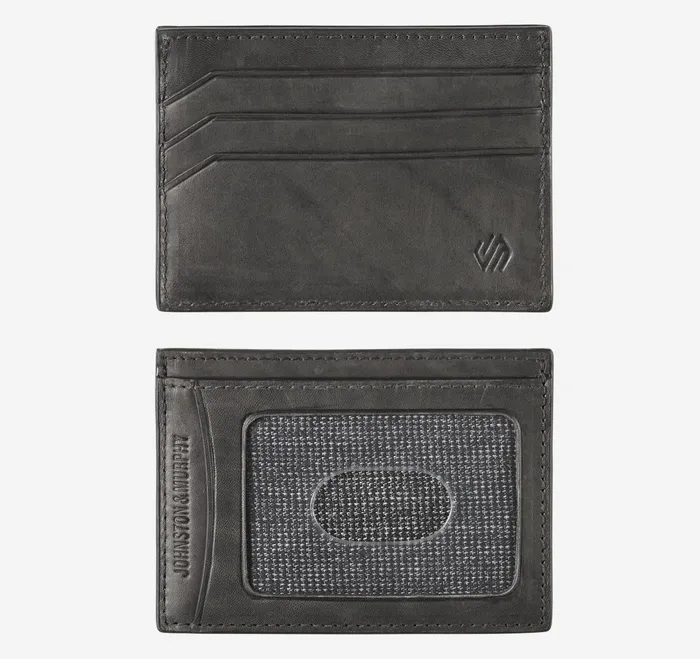 Men Rhodes Weekender Case Black Full Grain JohnstonandMurphy Wallets