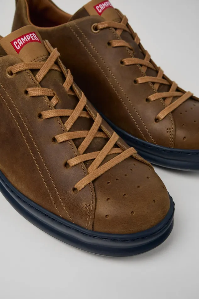 Men Runner Brown Nubuck Sneakers Camper Sneakers