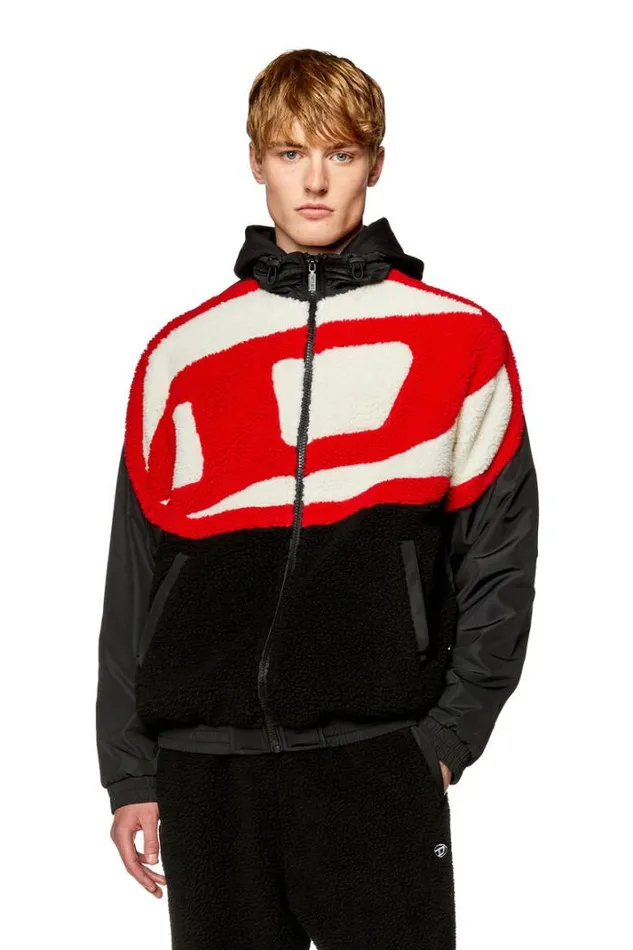Men SOvady Blackred Diesel Sweaters Men SOvady Blackred Diesel Sweaters