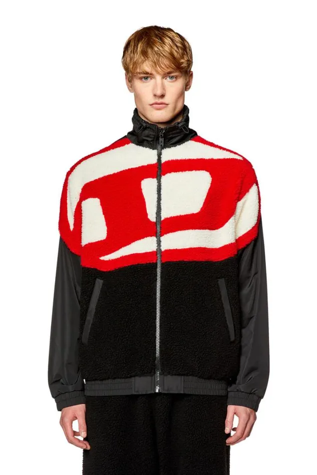 Men SOvady Blackred Diesel Sweaters Men SOvady Blackred Diesel Sweaters