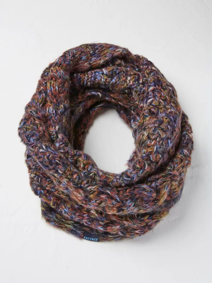 Men Scarves Fat Face Navy Twist Snood