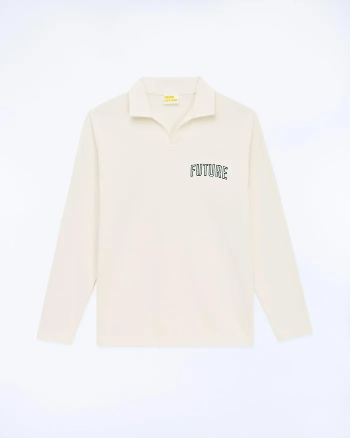 Men Shirts and TShirts From Future Future Polo Neck TShirt White