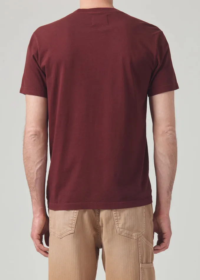 Men Shirts Citizens Of Humanity Everyday Short Sleeve Tee In Smoked Hazel