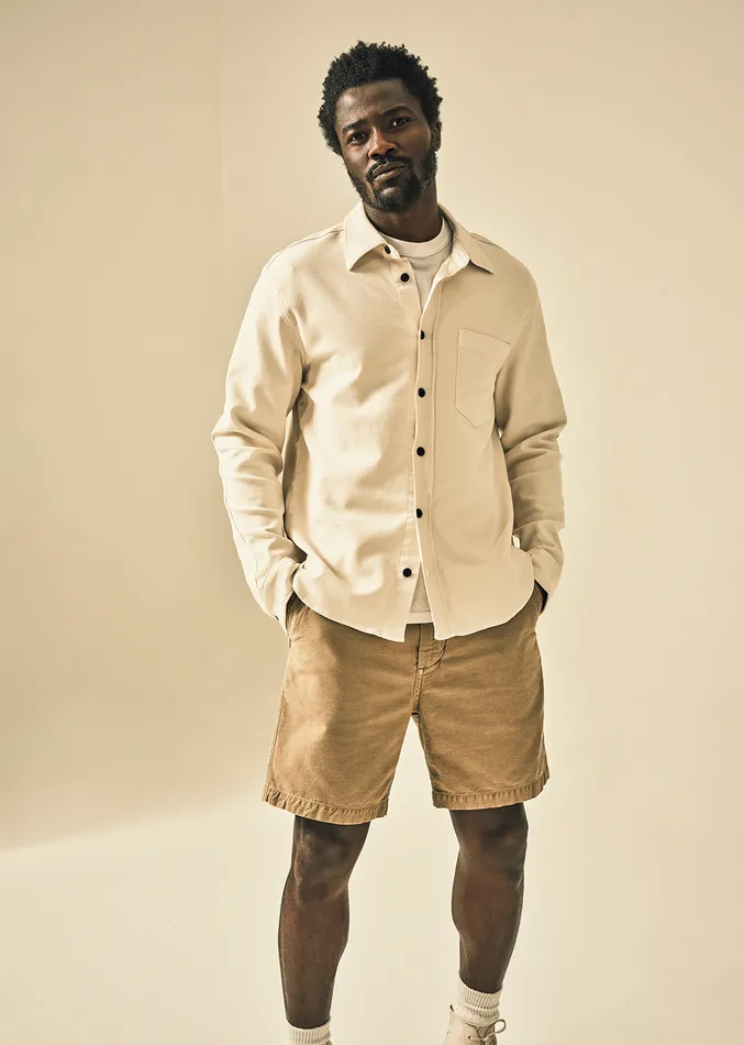 Men Shirts Citizens Of Humanity Luca Bucket Dye Shirt French Terry In Spectral