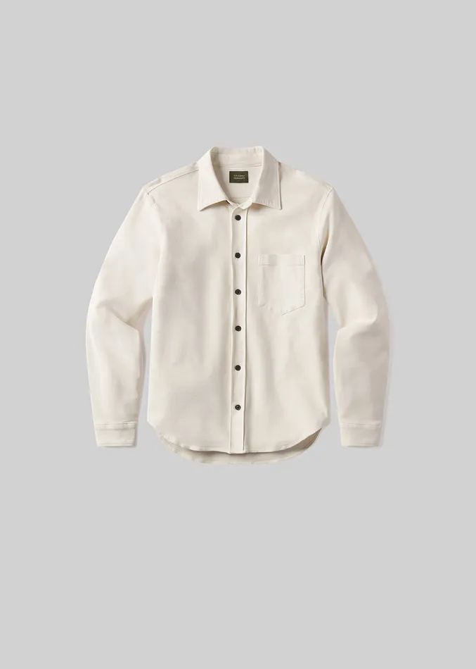 Men Shirts Citizens Of Humanity Luca Bucket Dye Shirt French Terry In Spectral