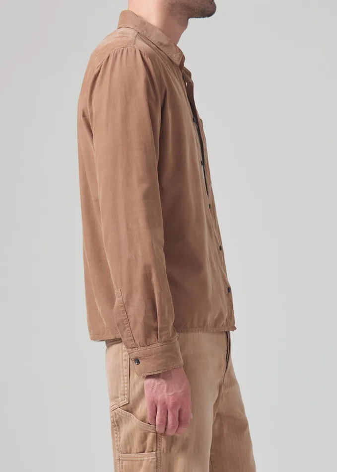 Men Shirts Citizens Of Humanity Rework Shirt Corduroy In Sahara