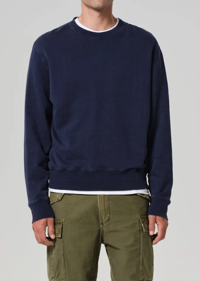 Men Shirts Citizens Of Humanity Vintage Crewneck Sweatshirt In Sodalite