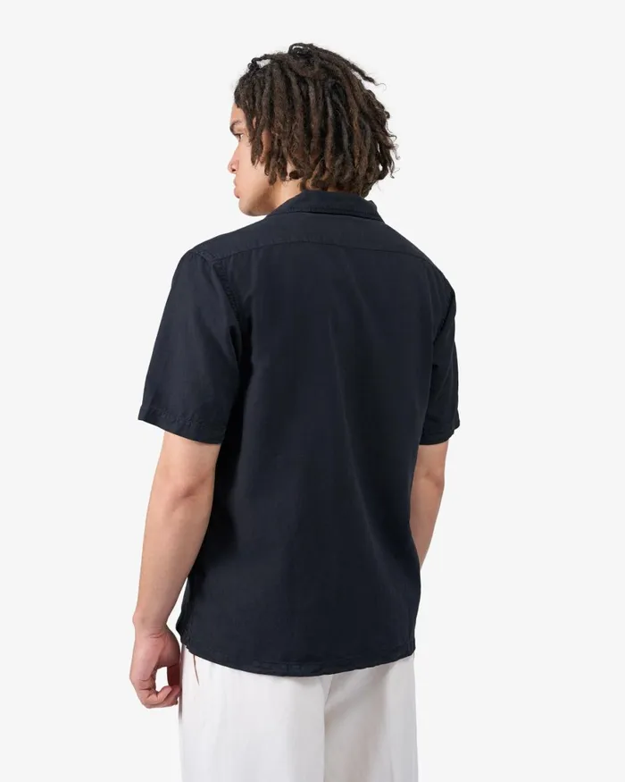 Men Shirts Colorful Standard Linen Short Sleeved Shirt Dusty Olive
