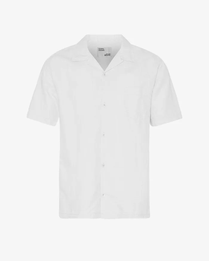 Men Shirts Colorful Standard Linen Short Sleeved Shirt Optical White