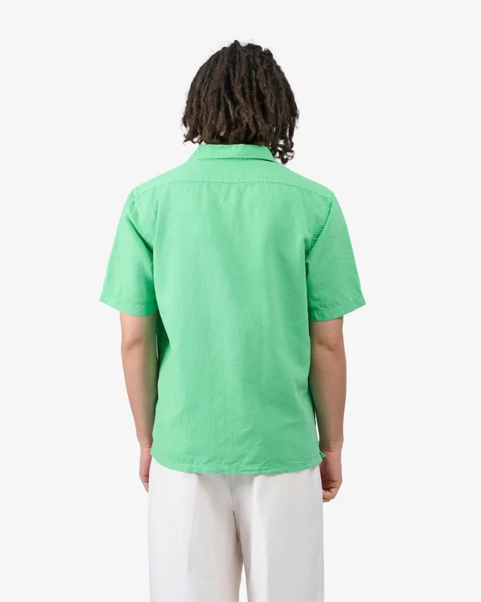 Men Shirts Colorful Standard Linen Short Sleeved Shirt Optical White