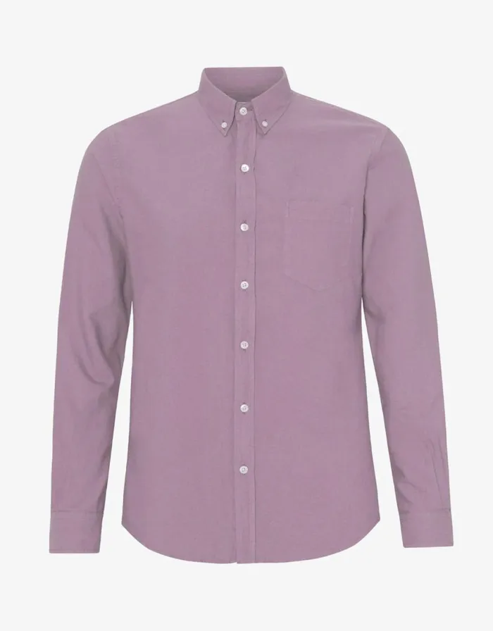 Men Shirts Colorful Standard Organic Button Down Shirt Pearly Purple
