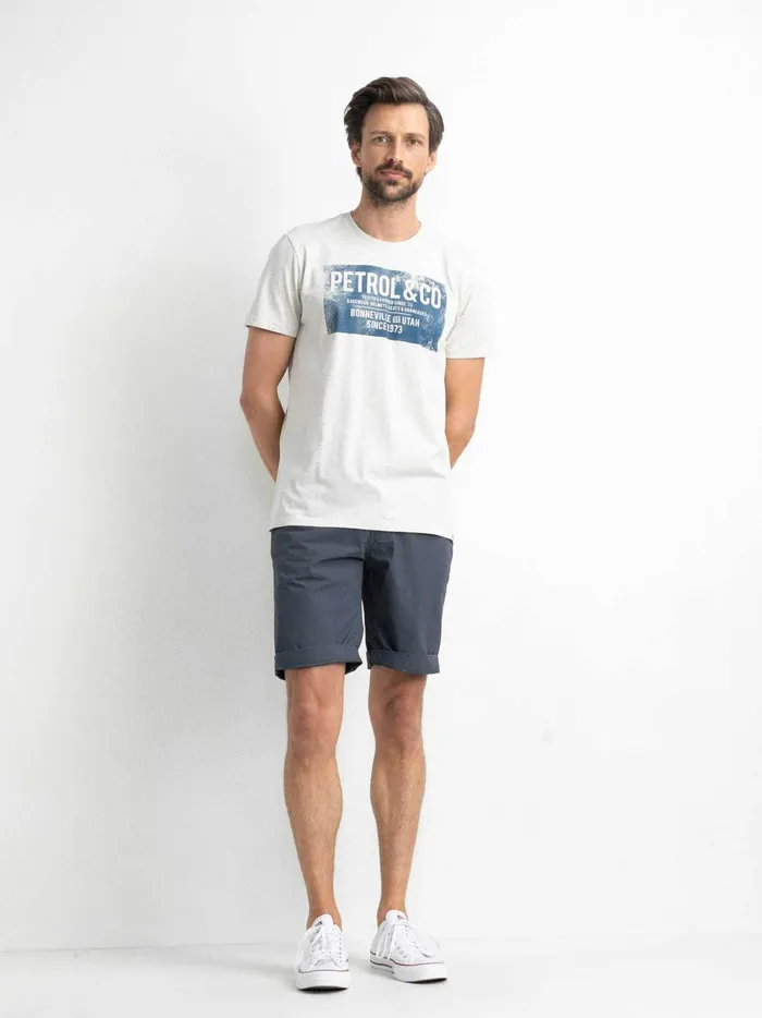 Men Shorts Petrol Industries Chino Shorts Raven Grey