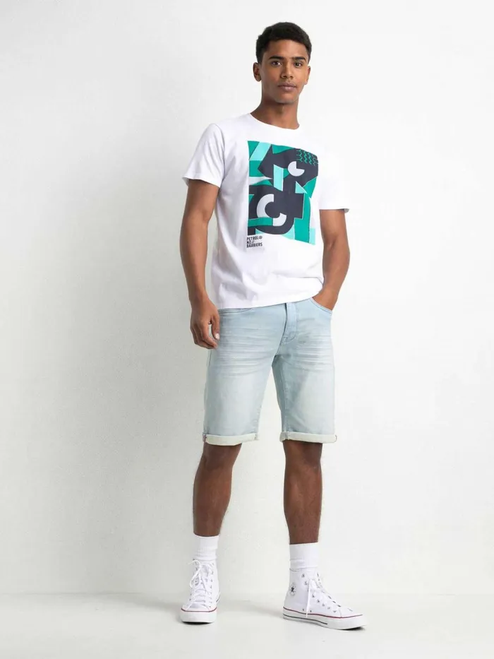 Men Shorts Petrol Industries Jackson Denim Shorts Bleached