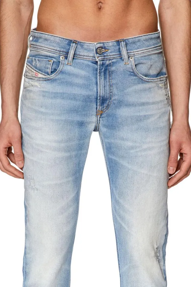 Men Skinny Jeans 1979 Sleenker 09g39 Light Blue Diesel Skinny Men Skinny Jeans 1979 Sleenker 09g39 Light Blue Diesel Skinny