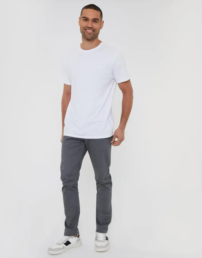 Men Slate Slim Fit Chino Trousers Threadbare Chinos Men Slate Slim Fit Chino Trousers Threadbare Chinos