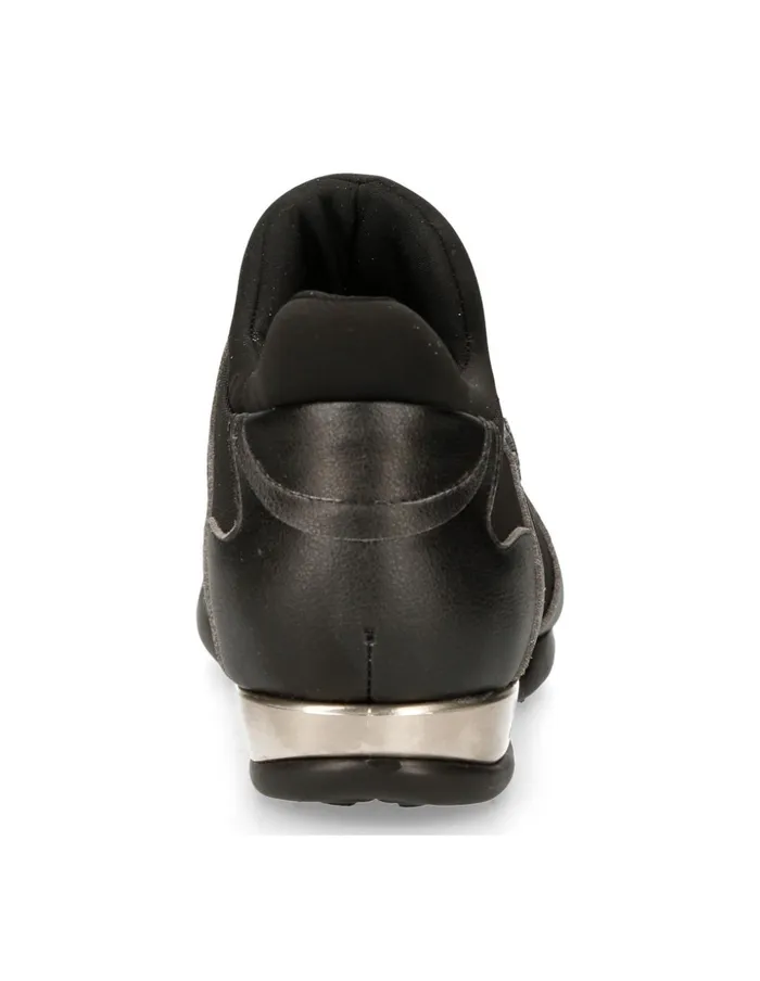 Men Sneaker Black Hybrid With Laces MChrono002V22 New Rock Sneakers