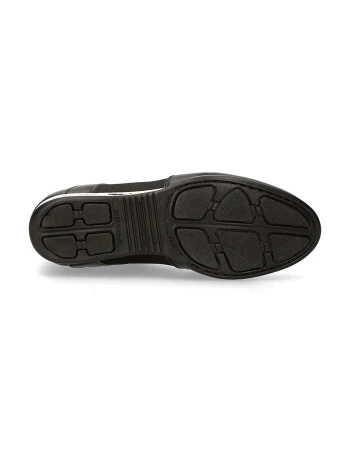 Men Sneaker Black Hybrid With Laces MChrono002V22 New Rock Sneakers