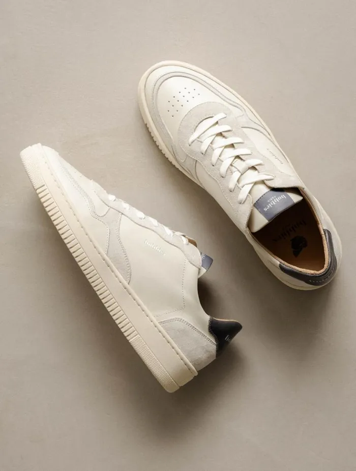 Men Sneakers Bobbies Travis Off White and Graphite