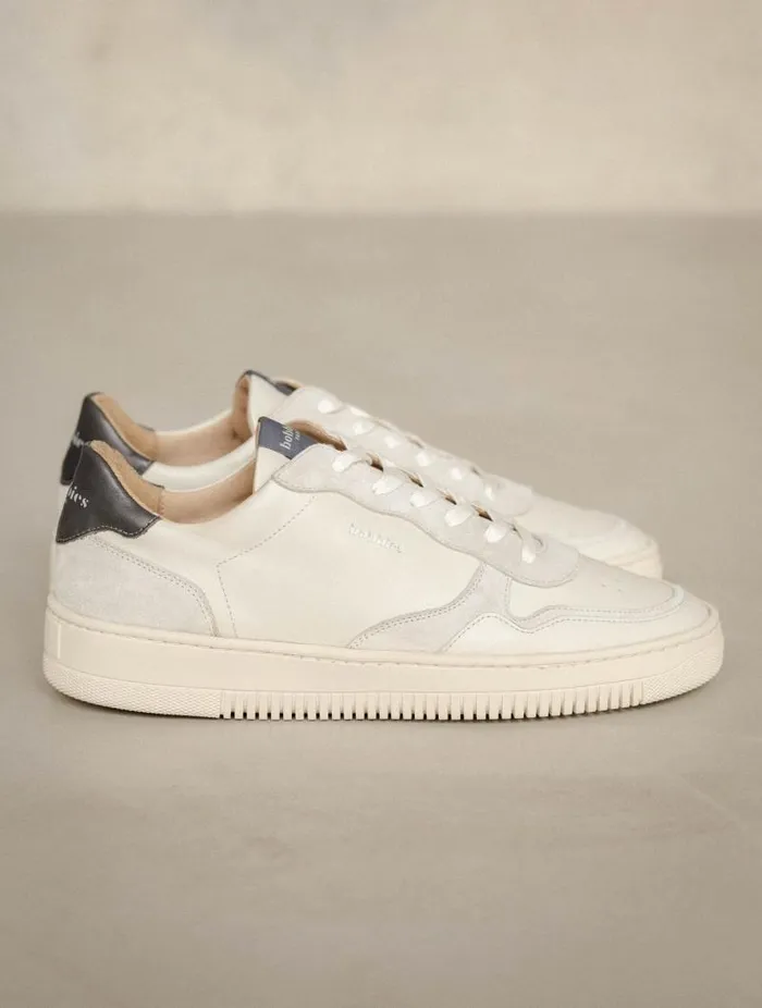 Men Sneakers Bobbies Travis Off White and Graphite Men Sneakers Bobbies Travis Off White and Graphite