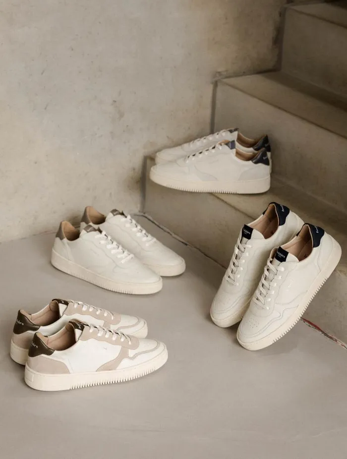 Men Sneakers Bobbies Travis Off White and Graphite Men Sneakers Bobbies Travis Off White and Graphite