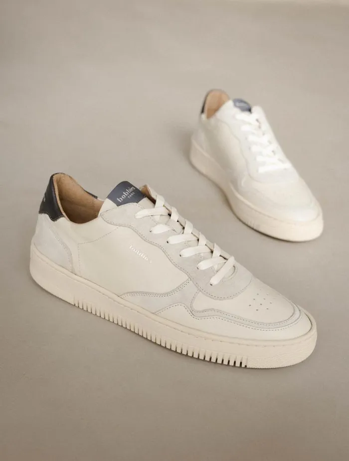Men Sneakers Bobbies Travis Off White and Graphite Men Sneakers Bobbies Travis Off White and Graphite