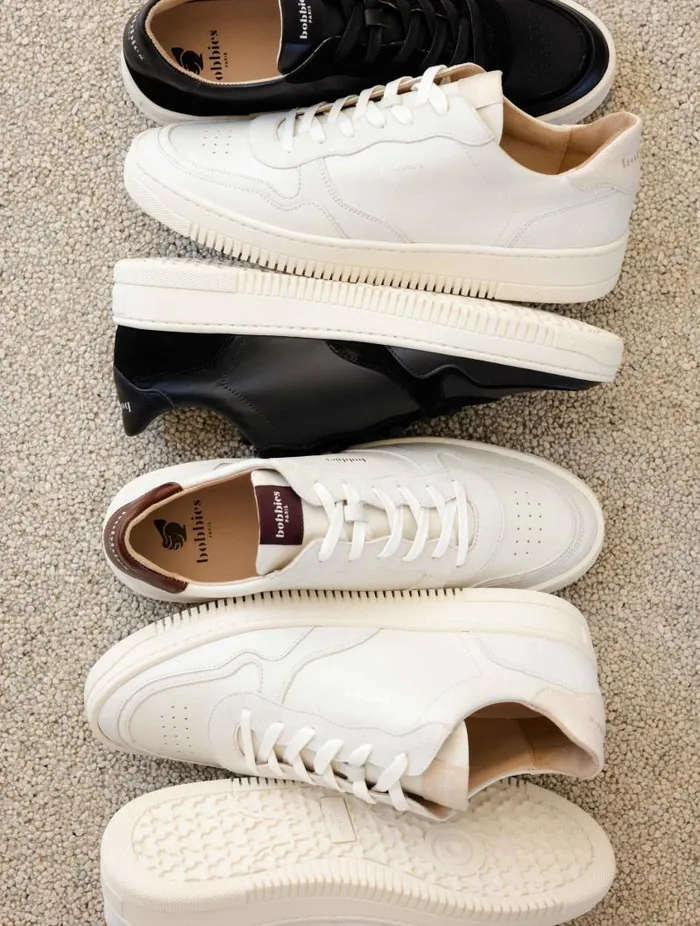 Men Sneakers Bobbies Travis Off White and Turkish Coffee