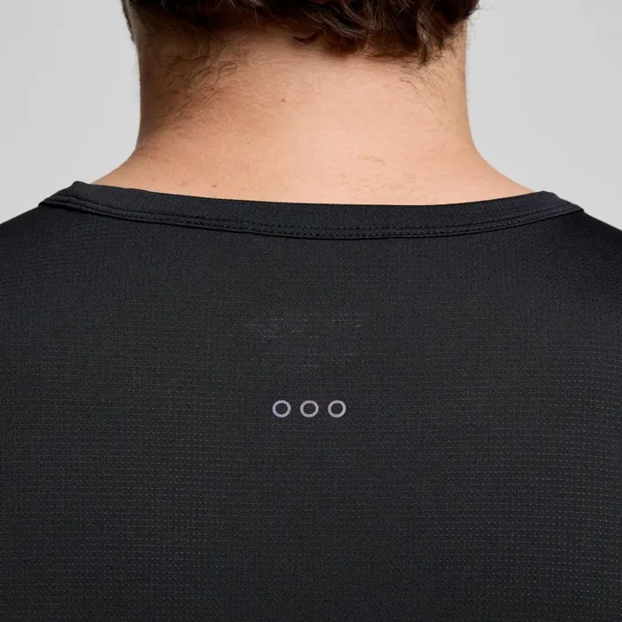 Men Stopwatch Long Sleeve Black Saucony Tops