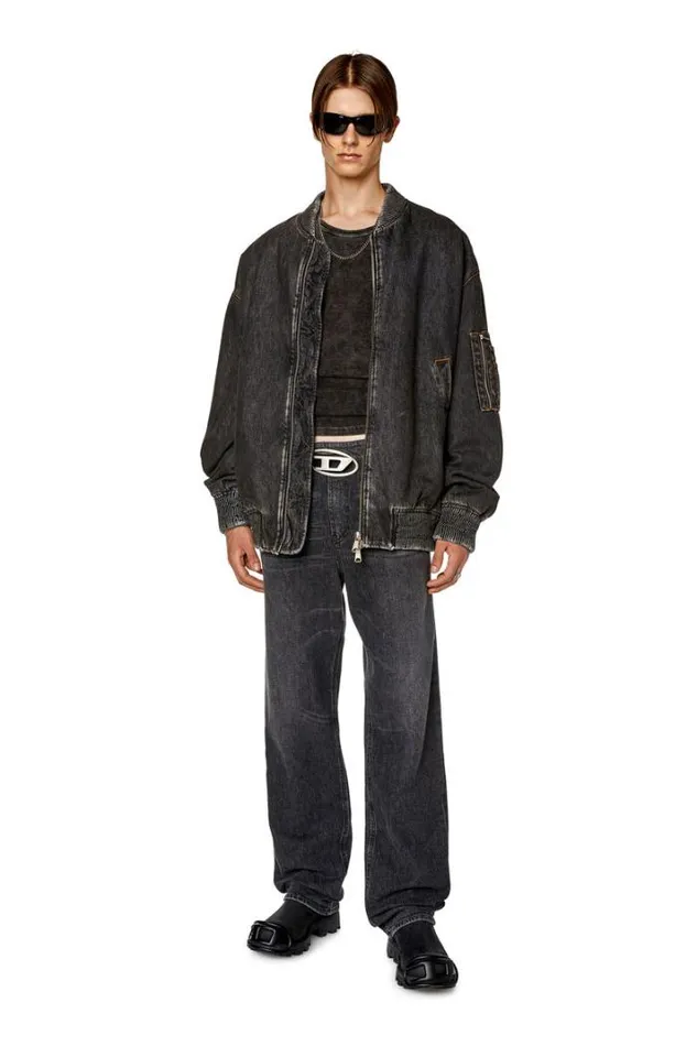 Men Straight Jeans 1955 DRekiv 0ckah Blackdark Grey Diesel Straight