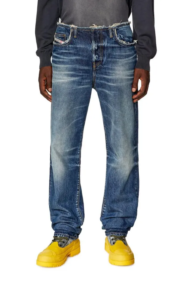 Men Straight Jeans DPend 09g92 Dark Blue Diesel Straight Men Straight Jeans DPend 09g92 Dark Blue Diesel Straight