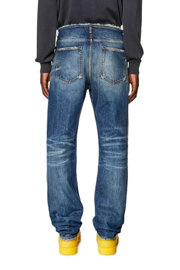 Men Straight Jeans DPend 09g92 Dark Blue Diesel Straight Men Straight Jeans DPend 09g92 Dark Blue Diesel Straight