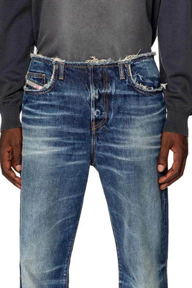 Men Straight Jeans DPend 09g92 Dark Blue Diesel Straight Men Straight Jeans DPend 09g92 Dark Blue Diesel Straight