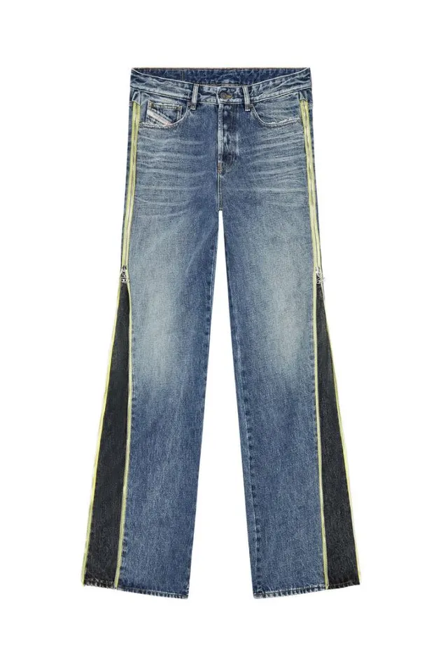 Men Straight Jeans DRise 007r9 Medium Blue Diesel Straight Men Straight Jeans DRise 007r9 Medium Blue Diesel Straight