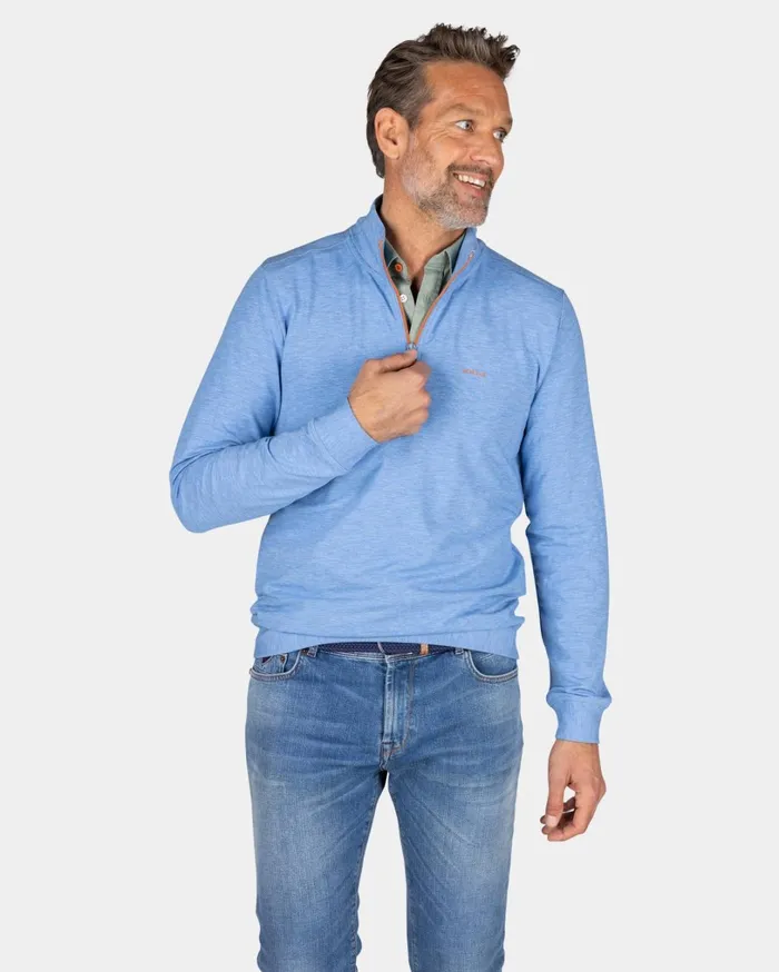 Men Sweatshirts NZA New Zealand Auckland Light Blue HalfZip Sweater 8211 Frozen Blue Men Sweatshirts NZA New Zealand Auckland Light Blue HalfZip Sweater 8211 Frozen Blue