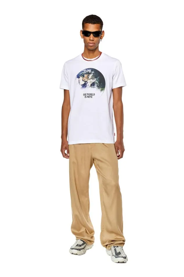 Men TDiegorL4 White Diesel Tshirts