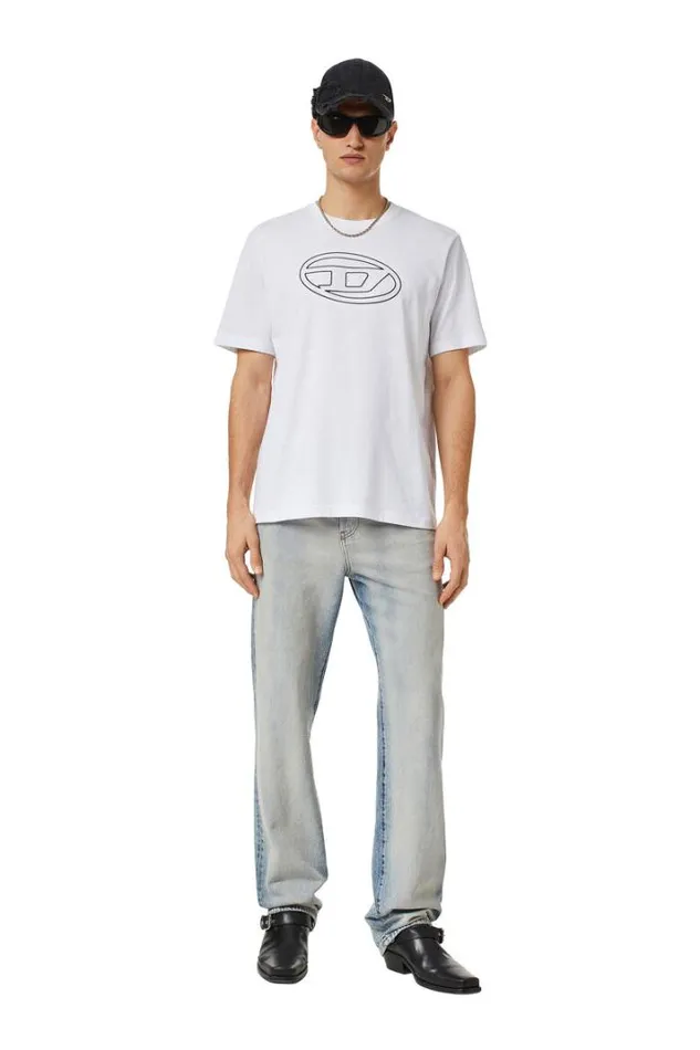 Men TJustBigoval White Diesel Tshirts