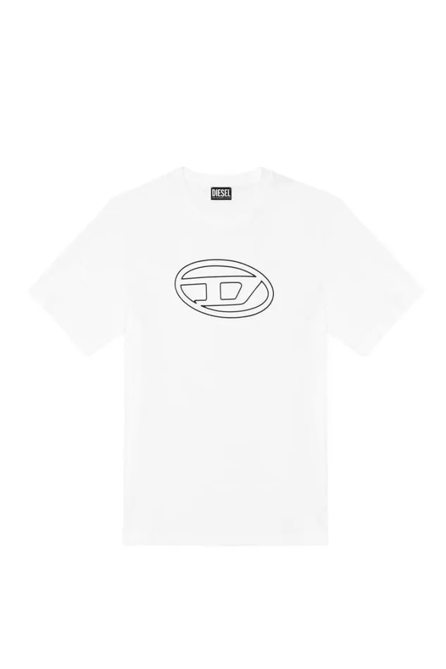 Men TJustBigoval White Diesel Tshirts Men TJustBigoval White Diesel Tshirts