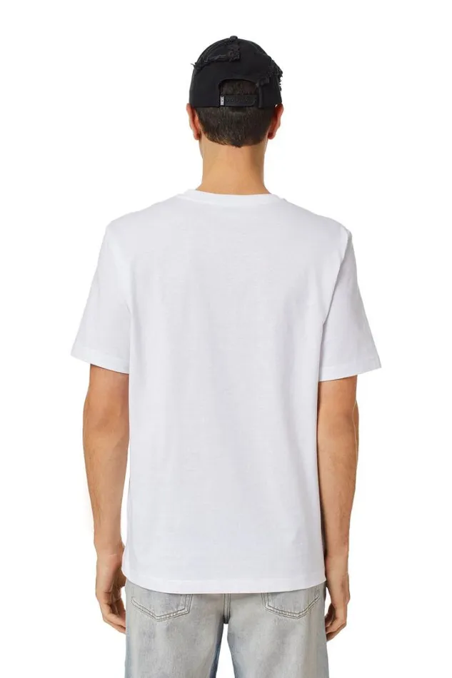 Men TJustBigoval White Diesel Tshirts Men TJustBigoval White Diesel Tshirts