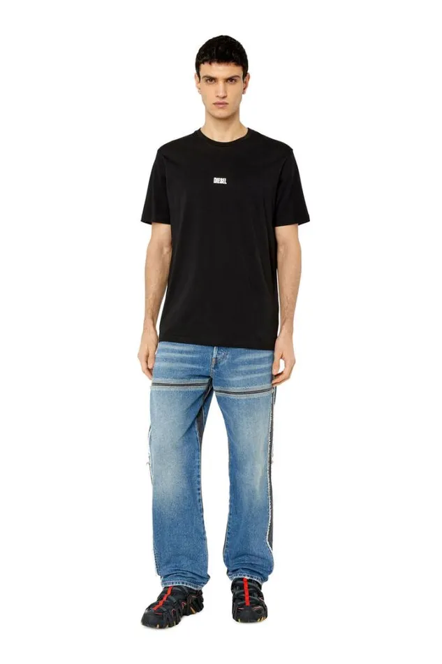 Men TJustG23 Black Diesel Tshirts