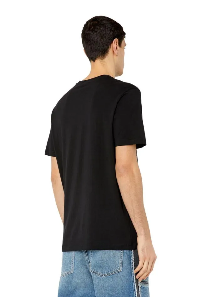 Men TJustG23 Black Diesel Tshirts Men TJustG23 Black Diesel Tshirts