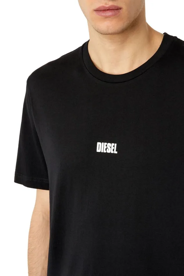Men TJustG23 Black Diesel Tshirts Men TJustG23 Black Diesel Tshirts