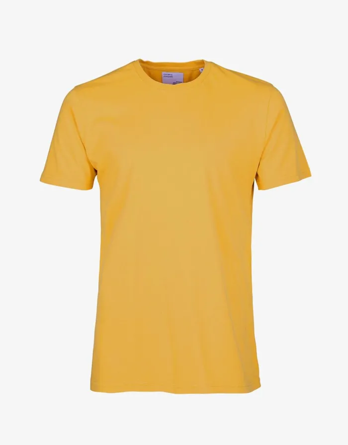 Men TShirts Colorful Standard Classic Organic Tee Burned Yellow