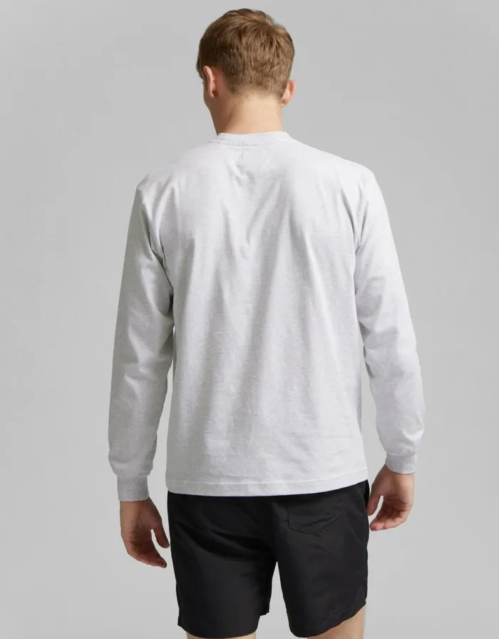 Men TShirts Colorful Standard Oversized Organic LS TShirt Petrol Blue