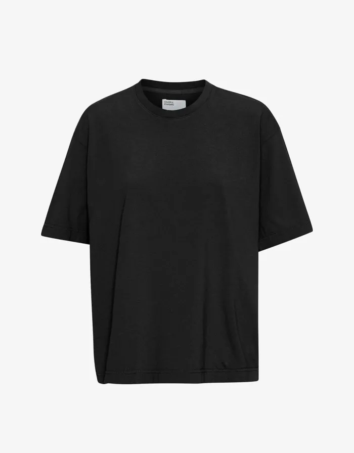 Men TShirts Colorful Standard Oversized Organic TShirt Deep Black