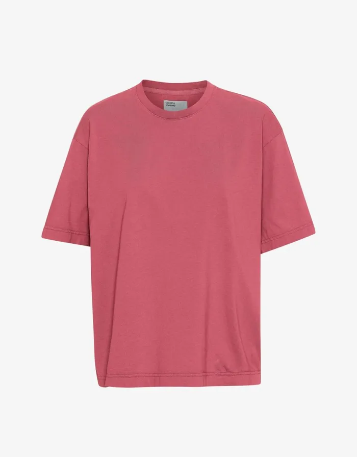 Men TShirts Colorful Standard Oversized Organic TShirt Raspberry Pink