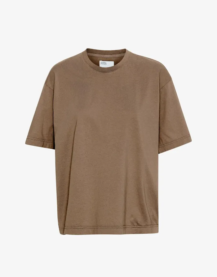 Men TShirts Colorful Standard Oversized Organic TShirt Sahara Camel