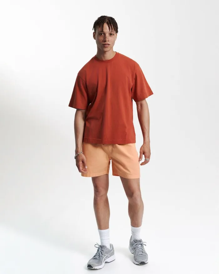 Men TShirts Colorful Standard Oversized Organic TShirt Sahara Camel