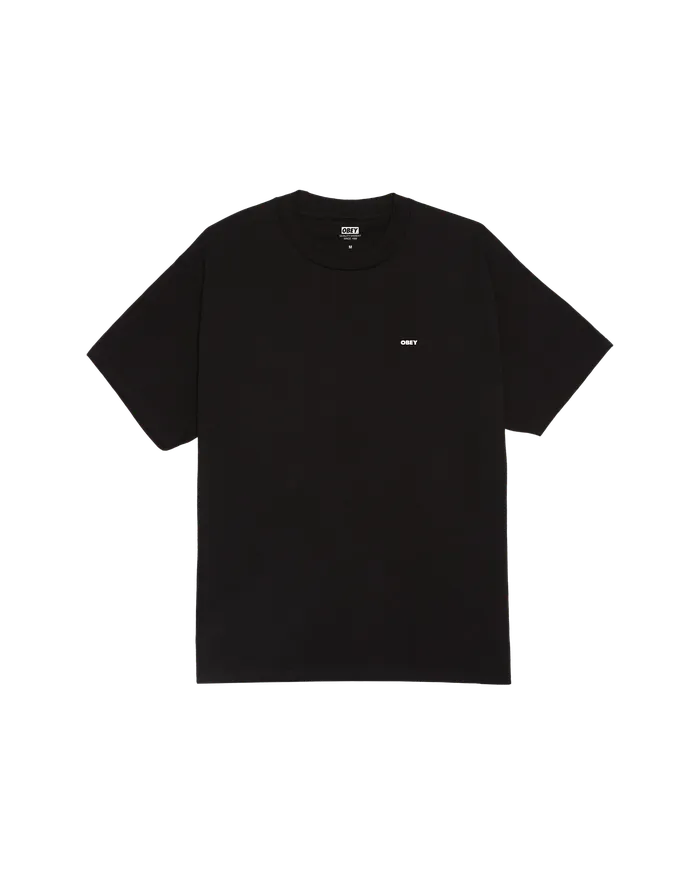 Men TSHIRTS OBEY Clothing ICON STENCIL FLAME CLASSIC TSHIRT Black