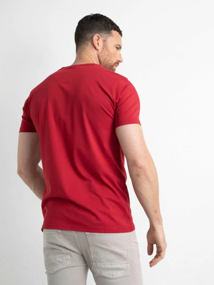 Men TShirts Petrol Industries Artwork TShirt Fire Red